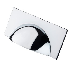 Monmouth Square Polished Chrome Cup Handle | 64mm Centres 